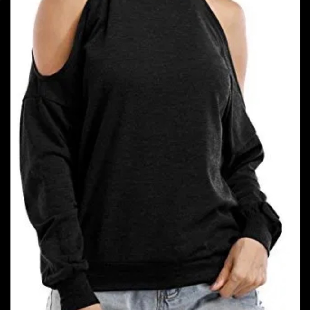Sarin Mathews Gray Strappy Cold Shoulder Sz. Large